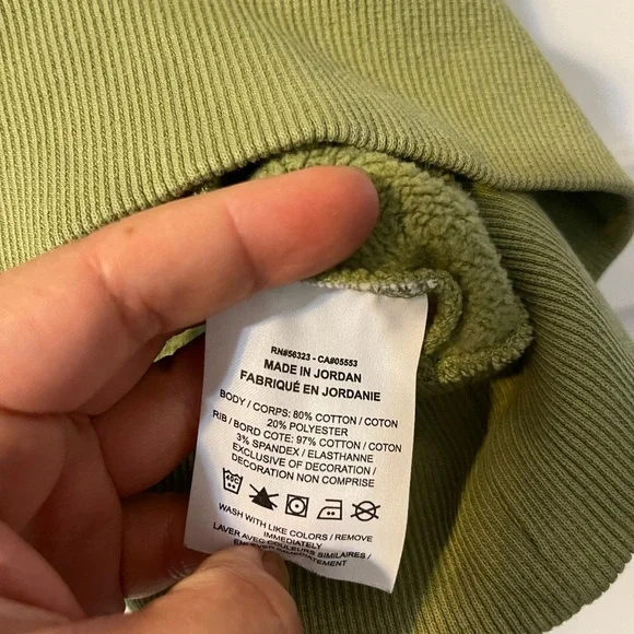 Nike phoenix fleece oversized crewneck Olive Green - Picture 4 of 6